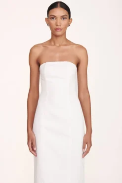 Dresses<STAUD DANIELA DRESS WHITE