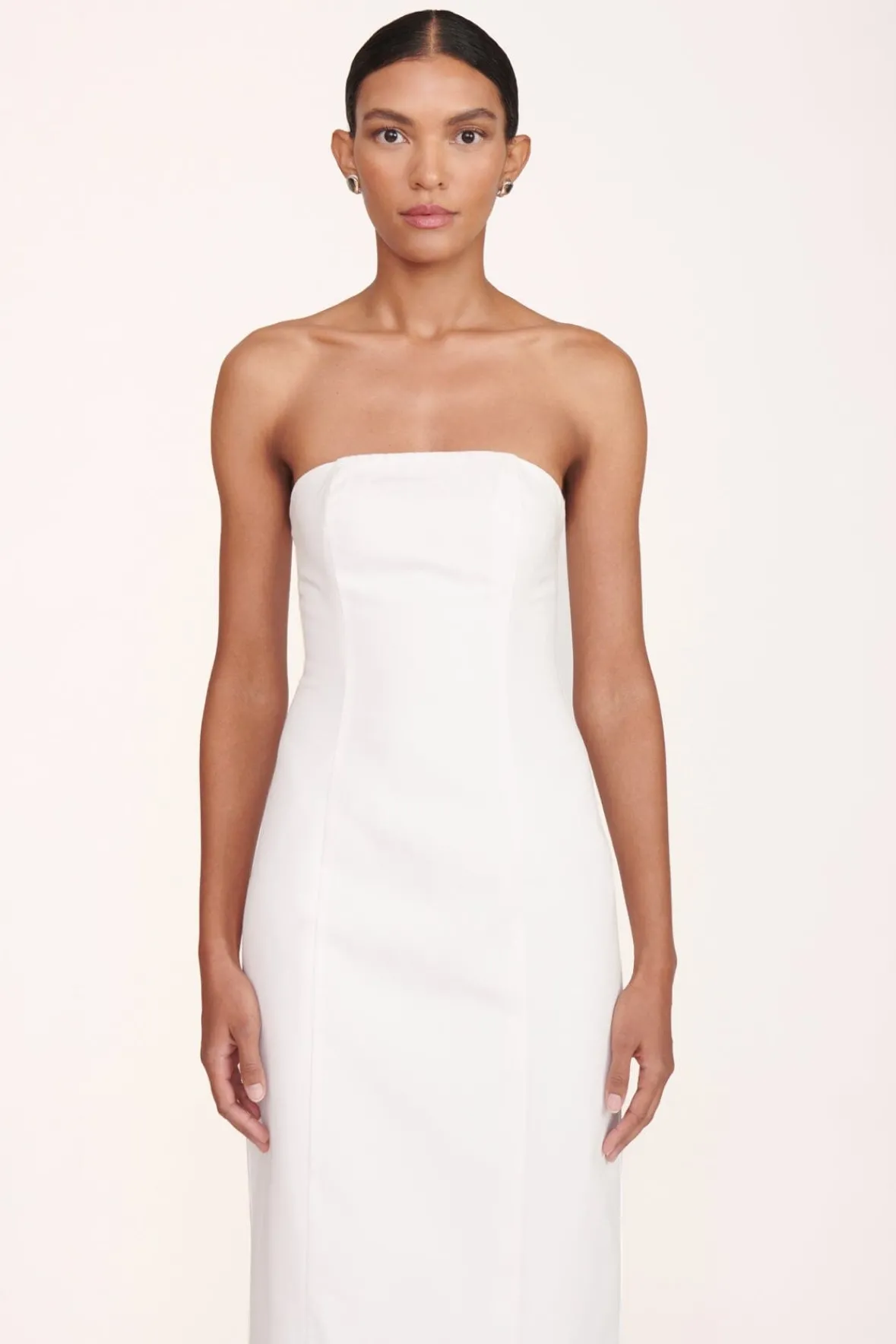Dresses<STAUD DANIELA DRESS WHITE