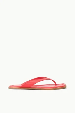 The Dante Thong|Sandals<STAUD DANTE THONG SLIDE  RED ROSE REDROSE
