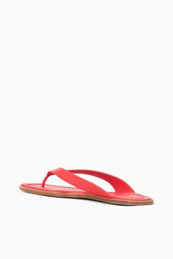 The Dante Thong|Sandals<STAUD DANTE THONG SLIDE RED ROSE REDROSE