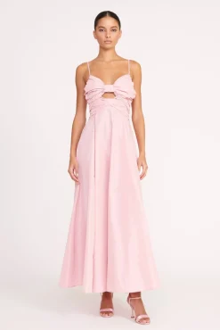 Dresses<STAUD DAYANARA DRESS CHERRY BLOSSOM CHERRYBLOSSOM
