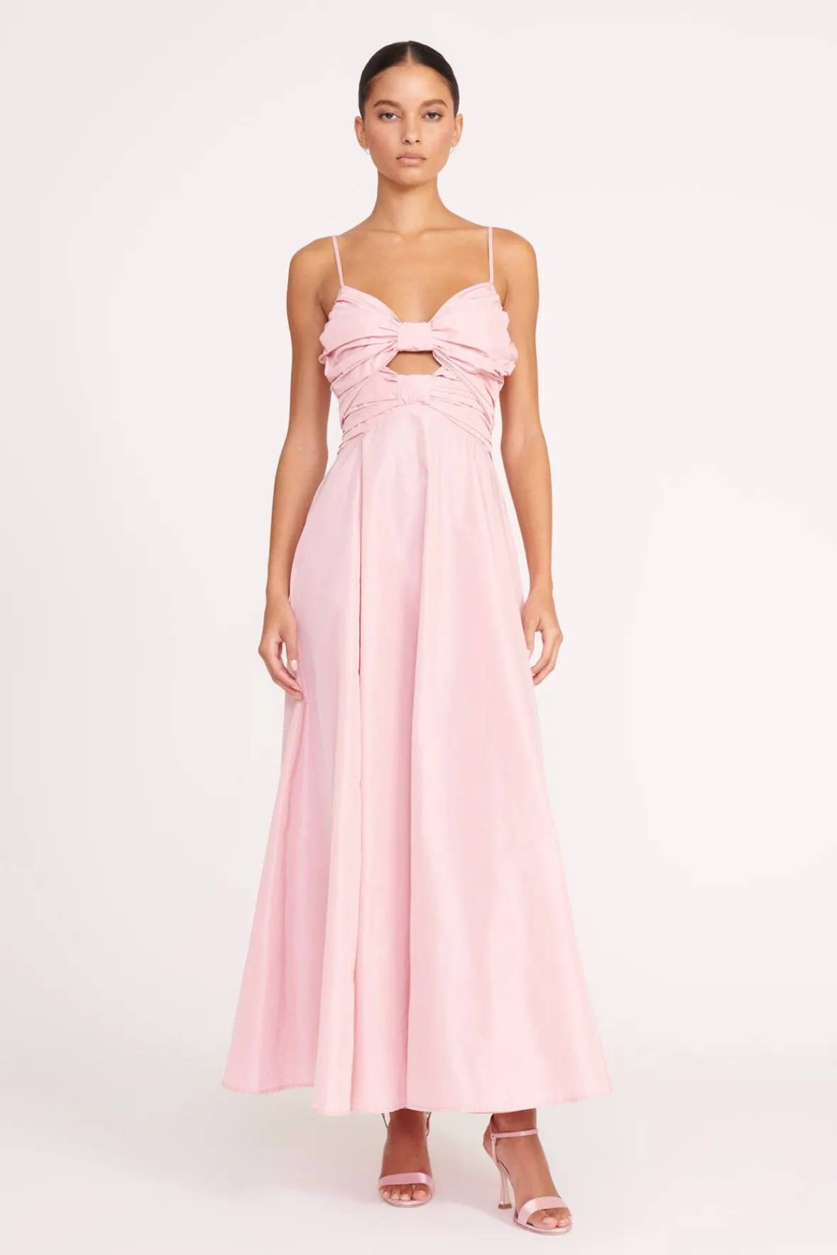 Dresses<STAUD DAYANARA DRESS CHERRY BLOSSOM CHERRYBLOSSOM