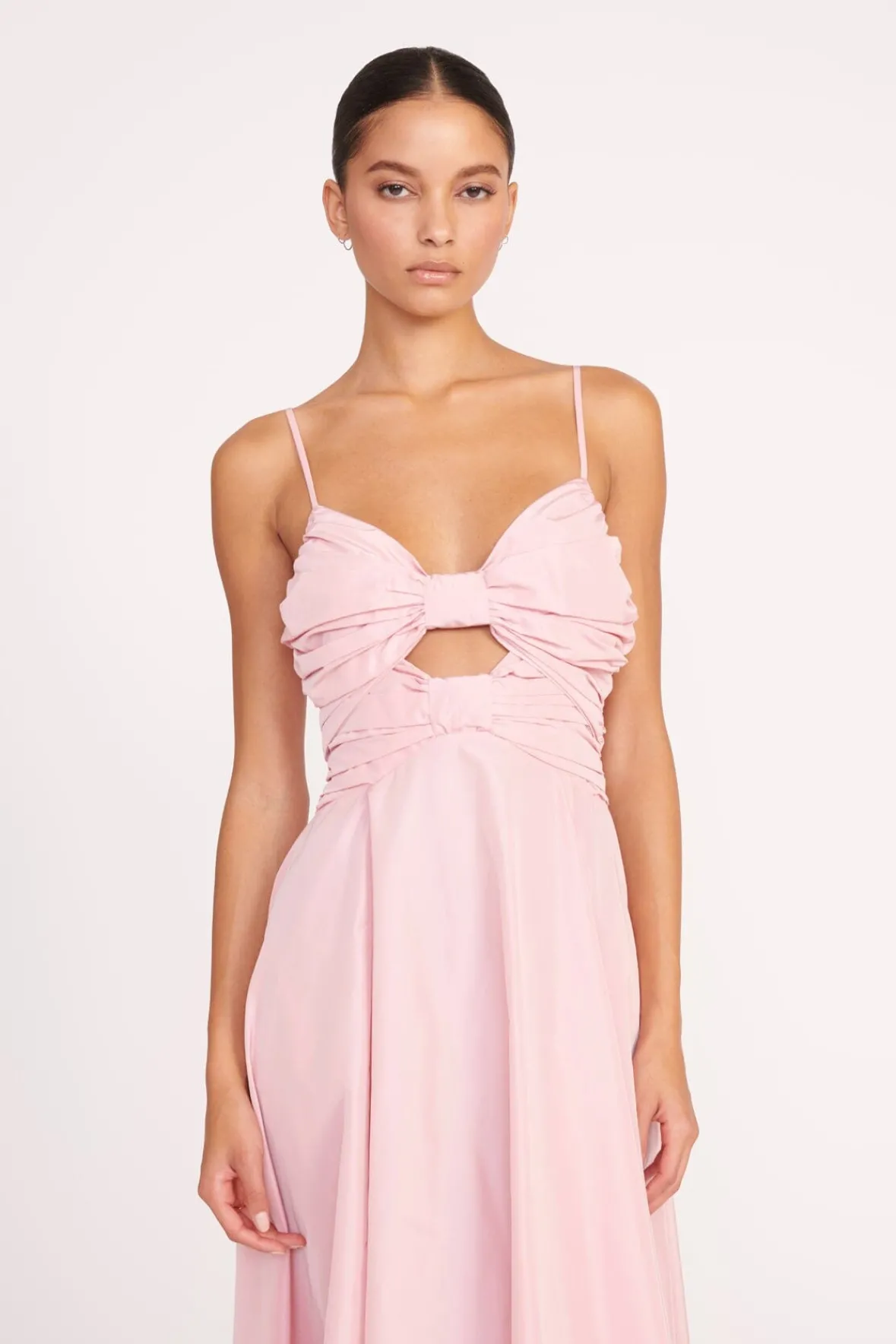 Dresses<STAUD DAYANARA DRESS CHERRY BLOSSOM CHERRYBLOSSOM