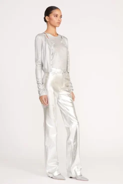 Knits<STAUD DEANNA CARDIGAN SILVER