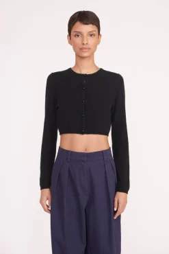 Knits<STAUD DEANNA SWEATER BLACK