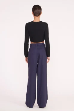 Knits<STAUD DEANNA SWEATER   BLACK