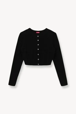 Knits<STAUD DEANNA SWEATER   BLACK