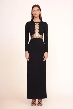 Dresses<STAUD DELPHINE DRESS BLACK