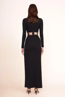 Dresses<STAUD DELPHINE DRESS BLACK