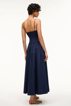 Poplin Shop|Dresses<STAUD DENA DRESS   NAVY