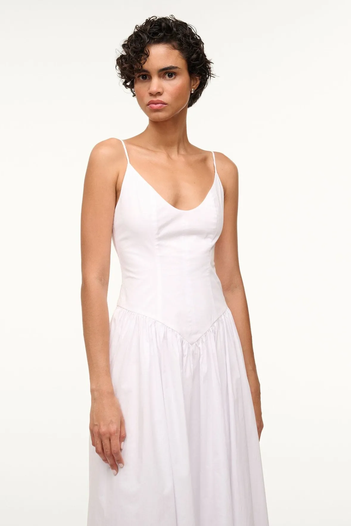 Poplin Shop|Dresses<STAUD DENA DRESS WHITE