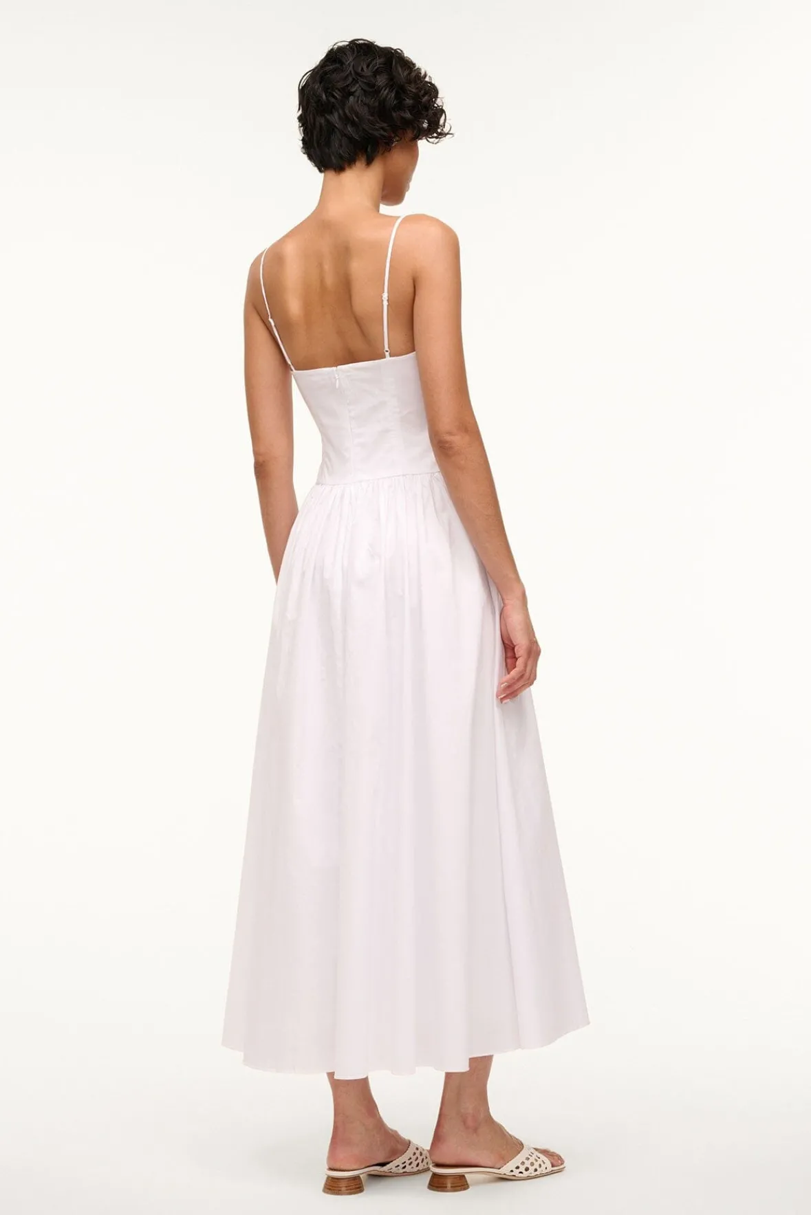 Poplin Shop|Dresses<STAUD DENA DRESS WHITE