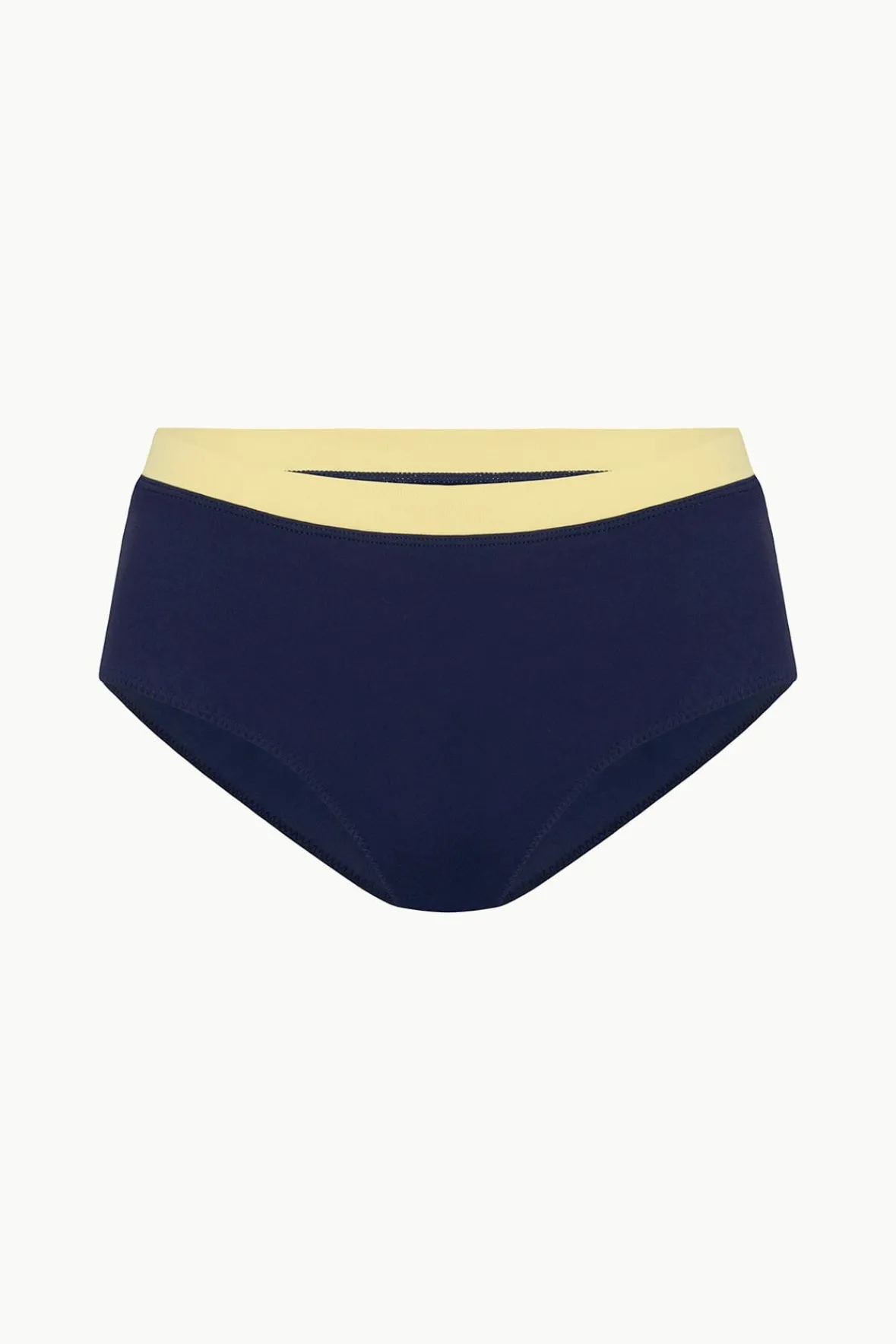 Bikinis<STAUD DEVON HIGH RISE BIKINI BOTTOM NAVY COLORBLOCK NAVYCOLORBLOCK