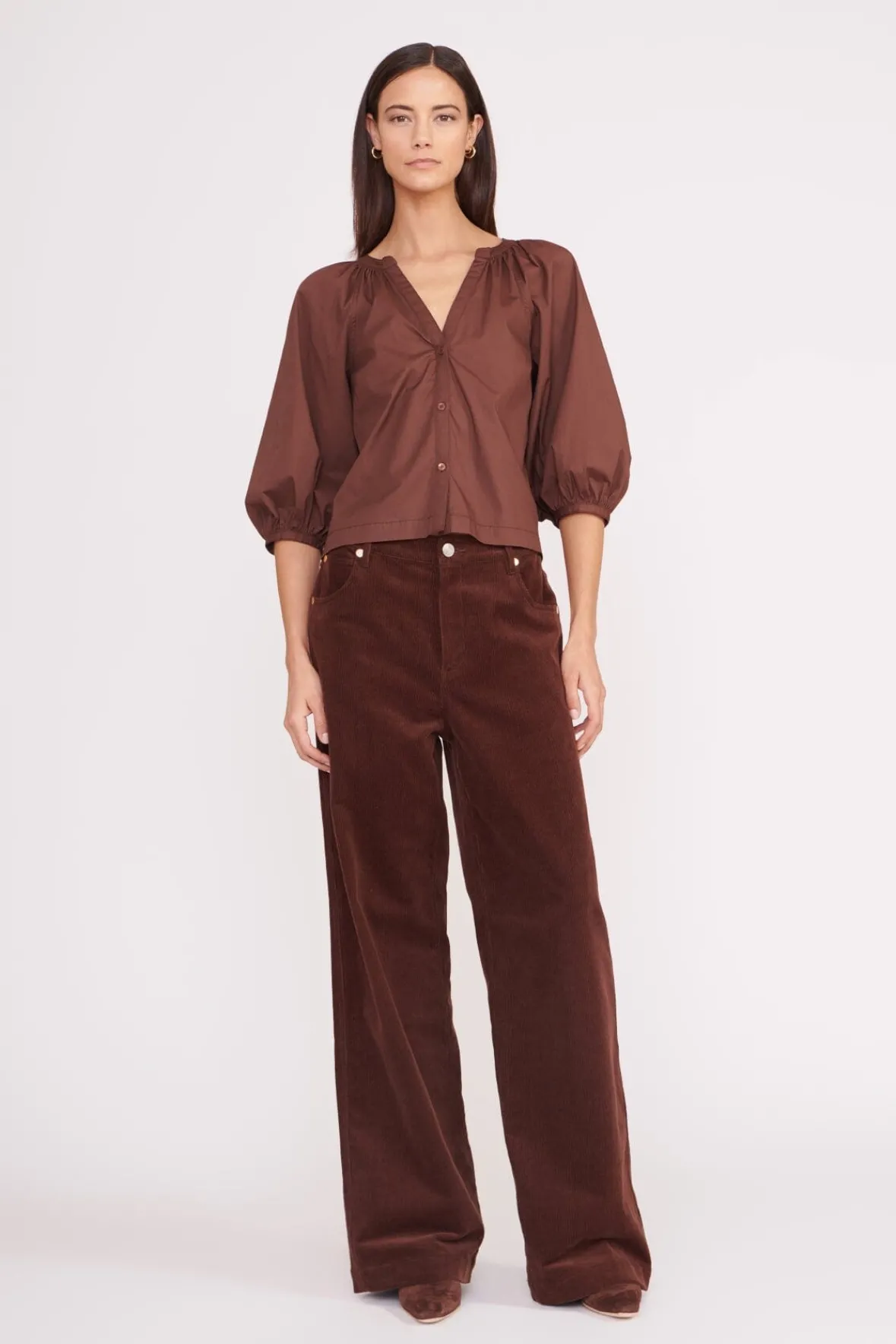 Poplin Shop<STAUD DILL TOP MAHOGANY