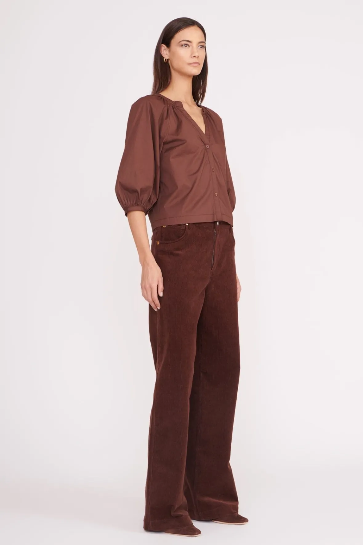 Poplin Shop<STAUD DILL TOP MAHOGANY