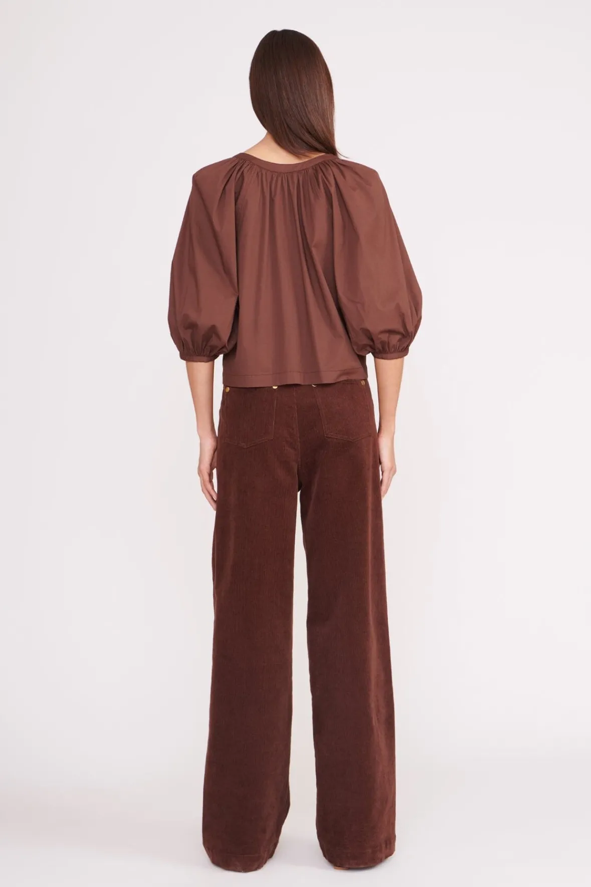 Poplin Shop<STAUD DILL TOP MAHOGANY