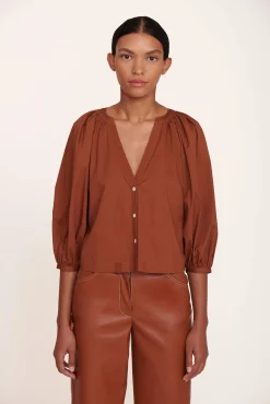 Poplin Shop|Tops<STAUD DILL TOP   TAN