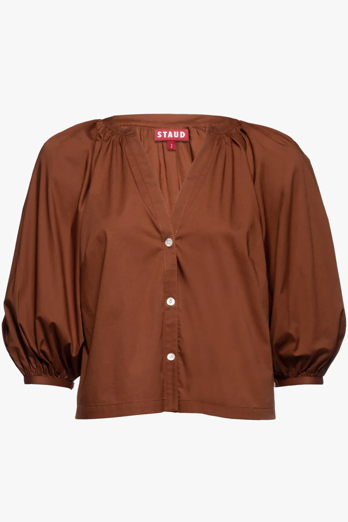 Poplin Shop|Tops<STAUD DILL TOP TAN