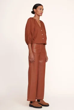 Poplin Shop|Tops<STAUD DILL TOP TAN