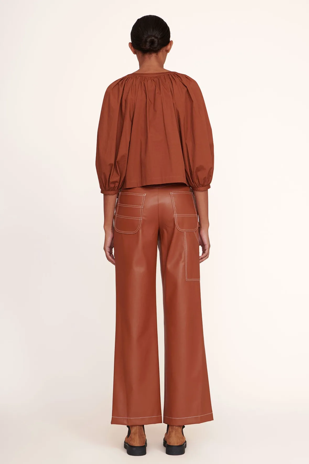 Poplin Shop|Tops<STAUD DILL TOP TAN