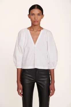 Poplin Shop|Tops<STAUD DILL TOP   WHITE