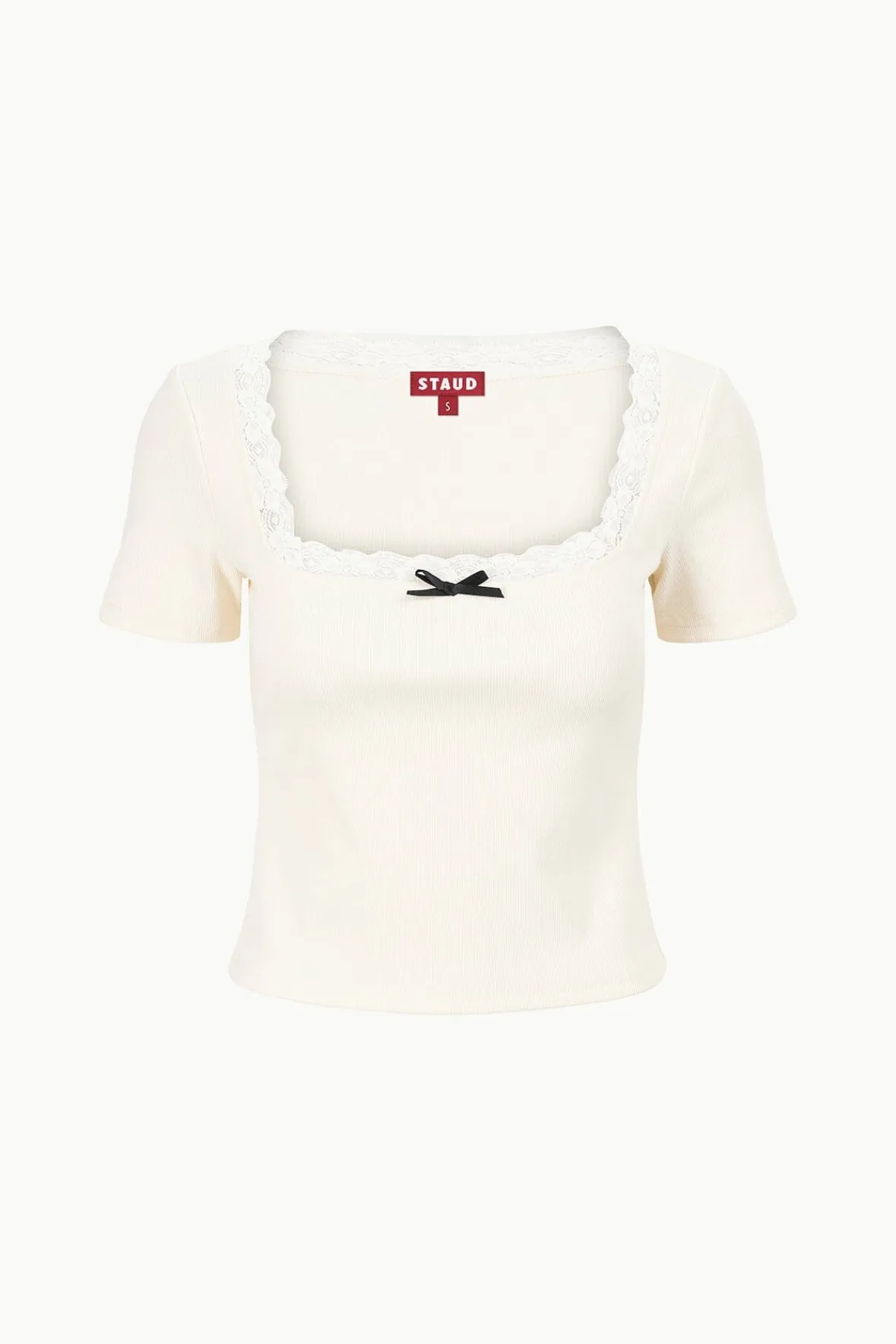 Best Sellers|Tops<STAUD DIXIE TOP IVORY