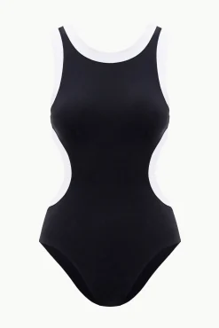 One Pieces<STAUD DOLCE ONE PIECE  BLACK WHITE BLACKWHITE