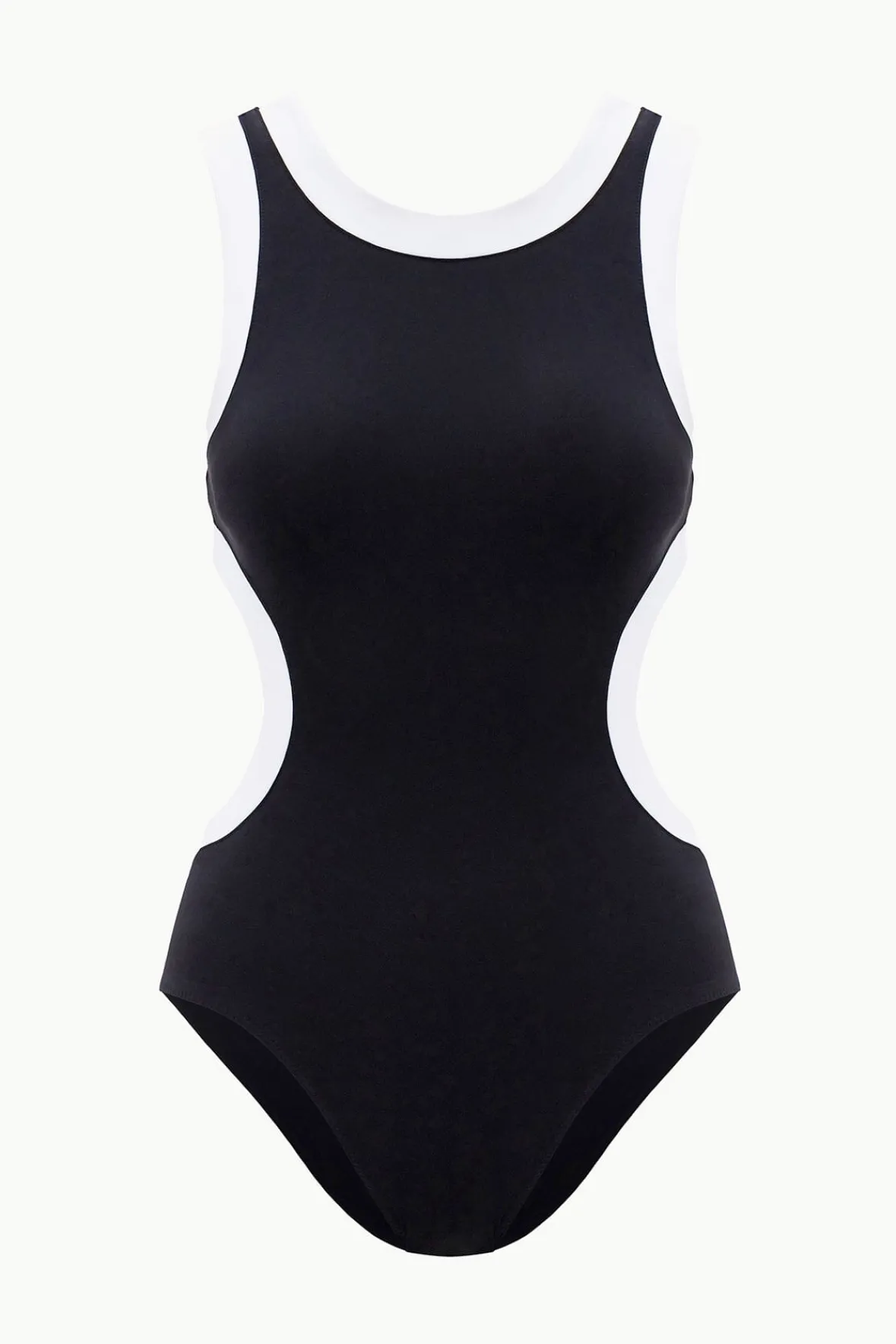 One Pieces<STAUD DOLCE ONE PIECE BLACK WHITE BLACKWHITE