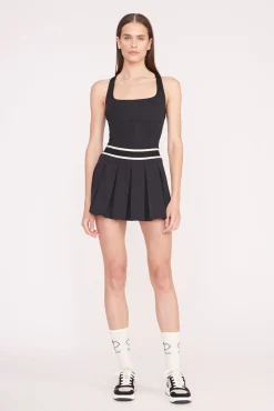 STAUD Court<STAUD DOUBLES SKIRT BLACK