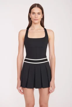 STAUD Court<STAUD DOUBLES SKIRT BLACK