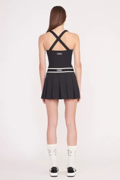 STAUD Court<STAUD DOUBLES SKIRT BLACK