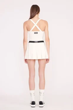 STAUD Court<STAUD DOUBLES SKIRT IVORY