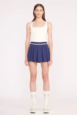 STAUD Court<STAUD DOUBLES SKIRT NAVY