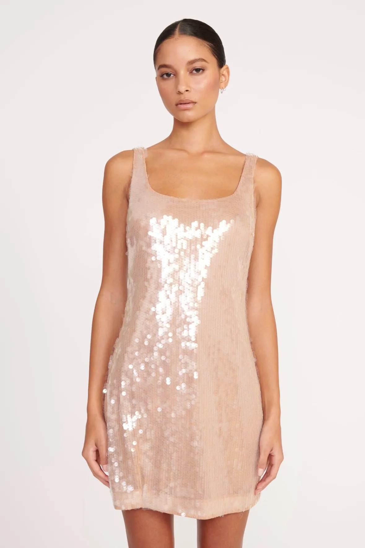 Dresses<STAUD ECLIPSE DRESS BEIGE