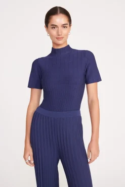 Tops<STAUD ELEANOR TOP   NAVY