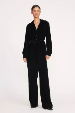Dresses<STAUD ELIJAH JUMPSUIT BLACK
