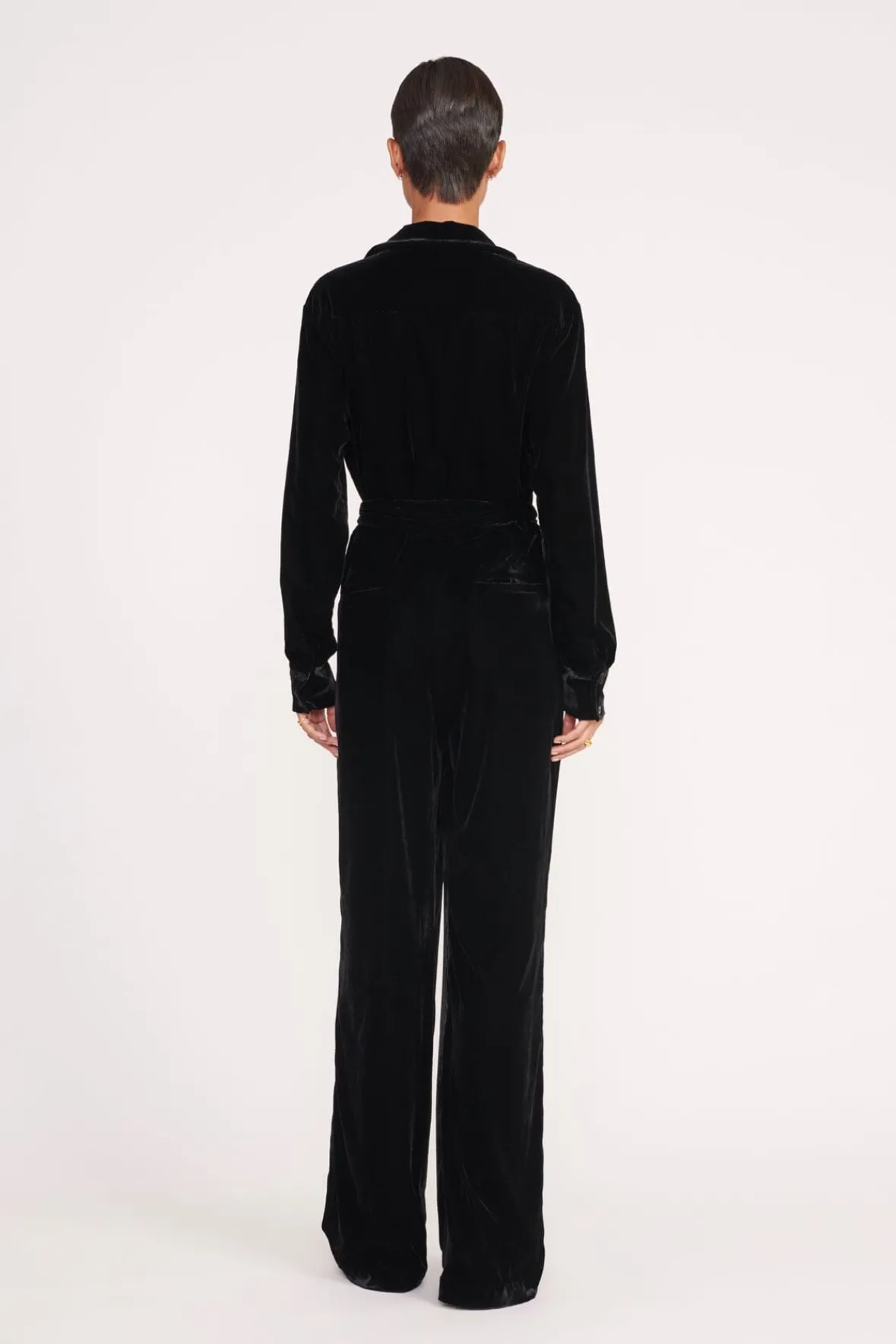 Dresses<STAUD ELIJAH JUMPSUIT BLACK