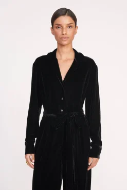 Dresses<STAUD ELIJAH JUMPSUIT BLACK