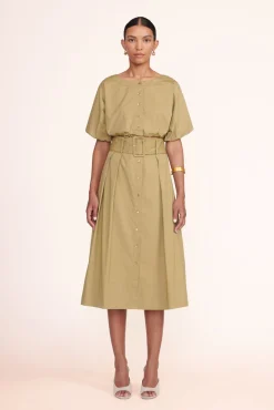 Poplin Shop<STAUD ELLINGTON TOP   KHAKI
