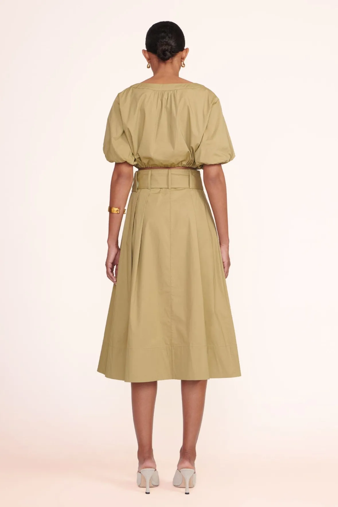 Poplin Shop<STAUD ELLINGTON TOP KHAKI