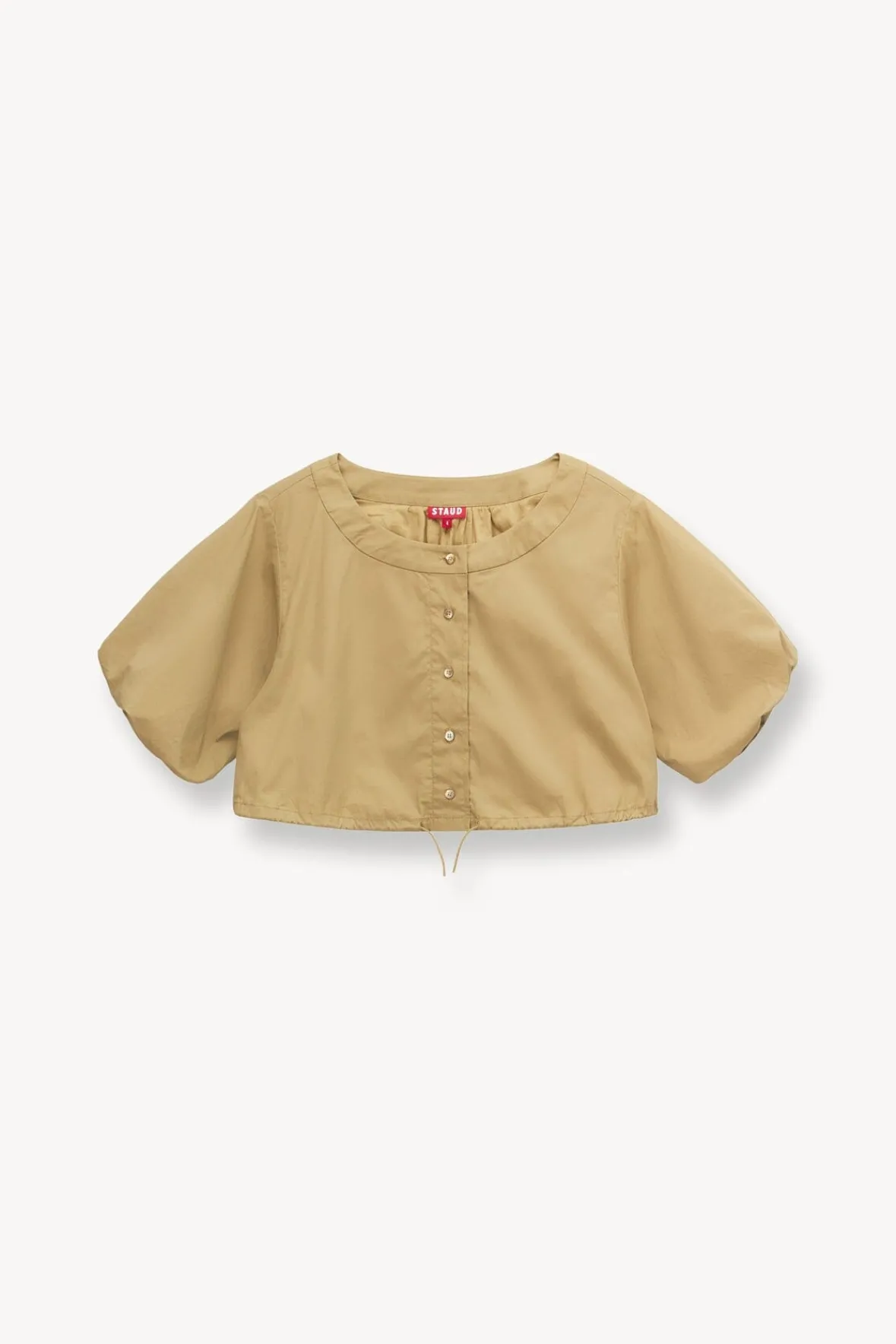 Poplin Shop<STAUD ELLINGTON TOP KHAKI