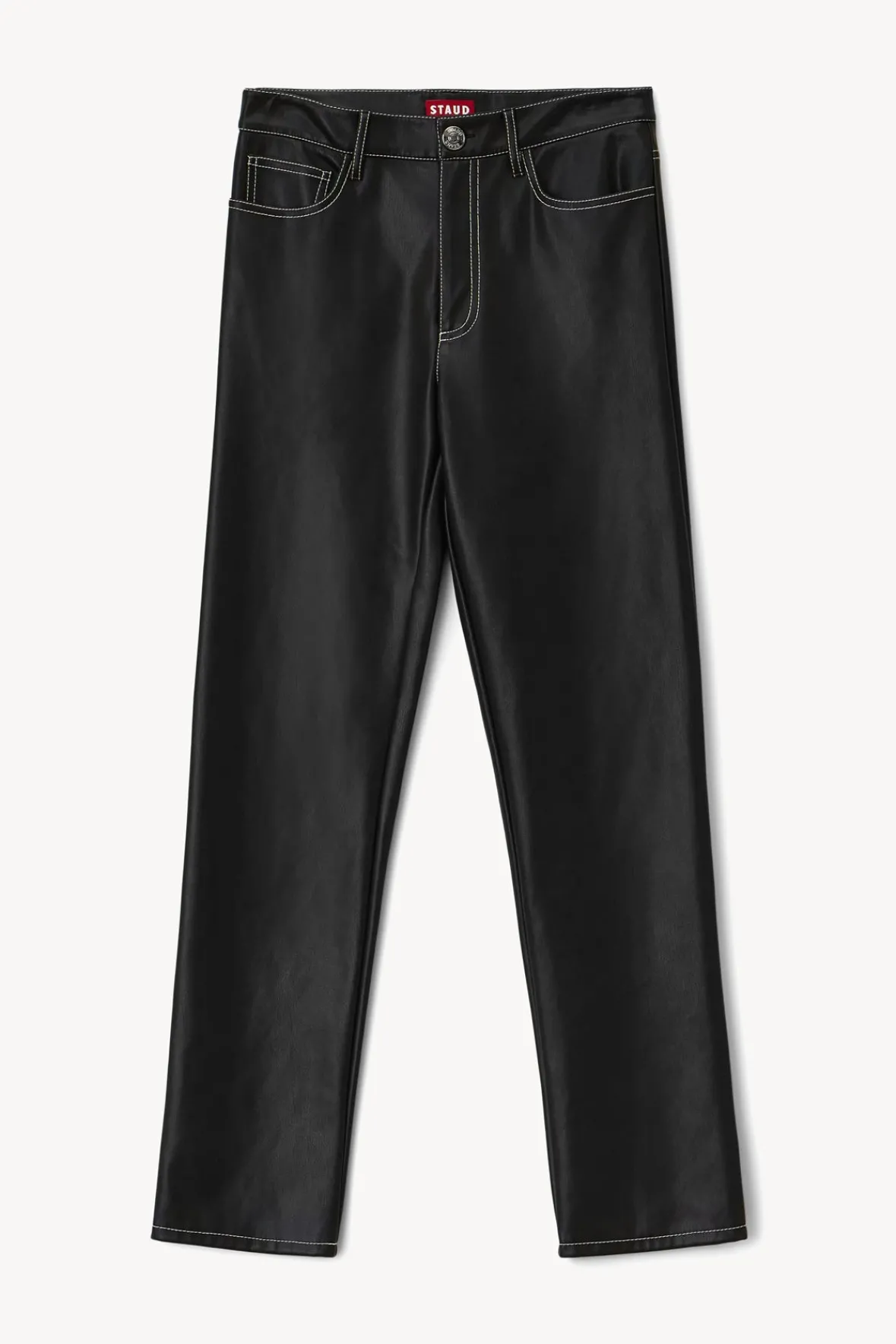 Pants & Shorts<STAUD ELLIOT PANT VEGAN LEATHER BLACK