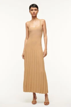 Knits|Dresses<STAUD ELLISON DRESS CAMEL