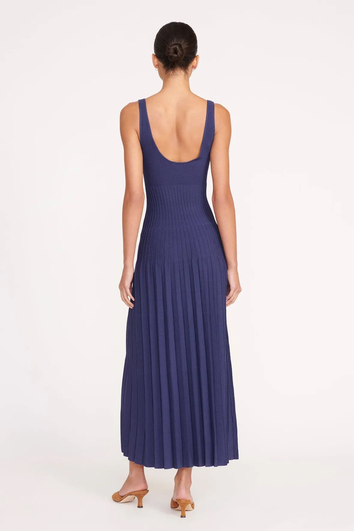 Knits|Best Sellers<STAUD ELLISON DRESS NAVY