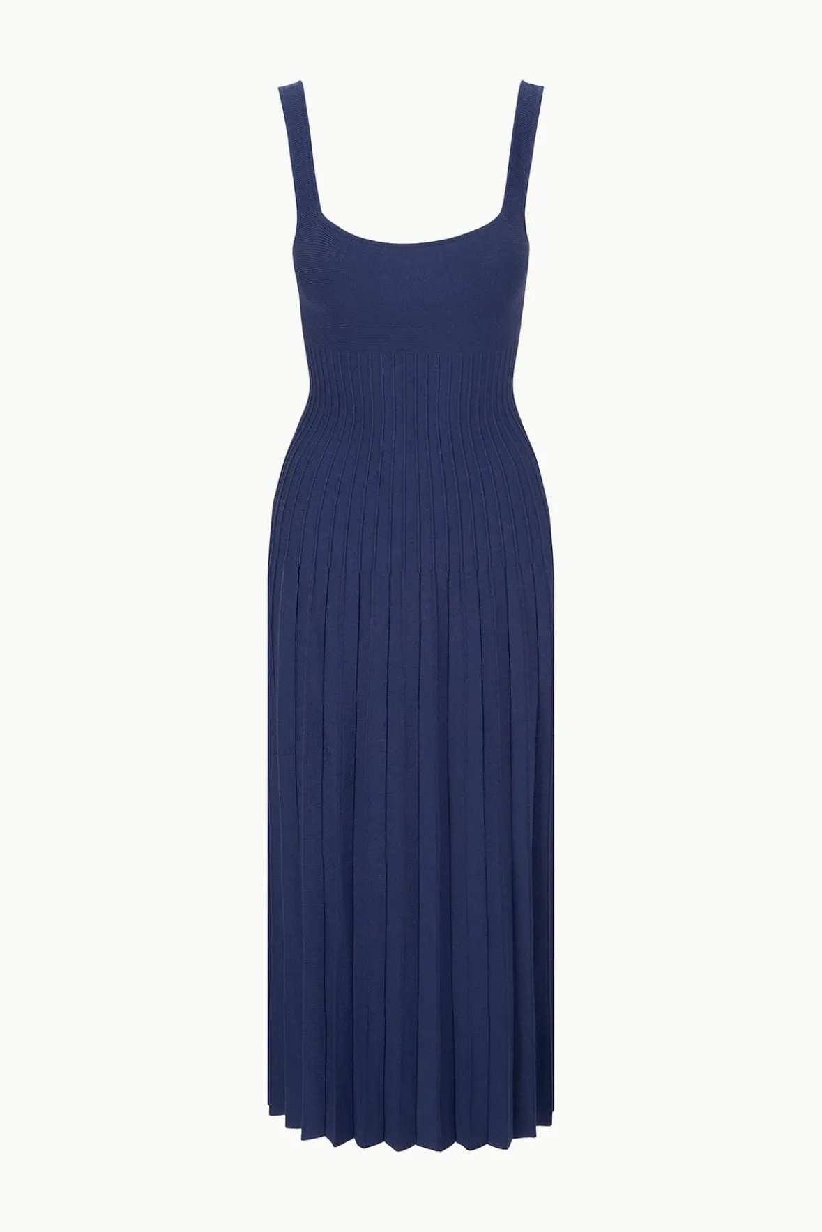 Knits|Best Sellers<STAUD ELLISON DRESS NAVY