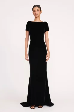 Dresses<STAUD EMELYN DRESS BLACK