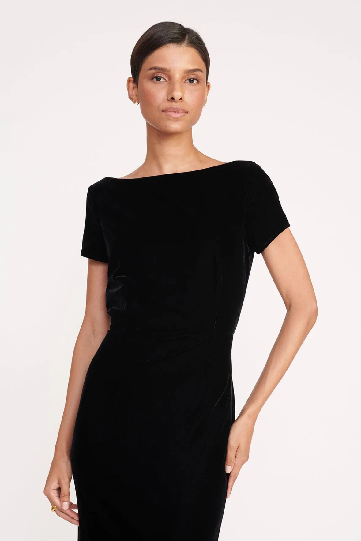 Dresses<STAUD EMELYN DRESS BLACK