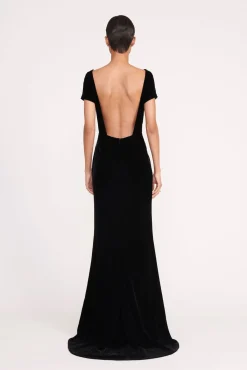 Dresses<STAUD EMELYN DRESS BLACK