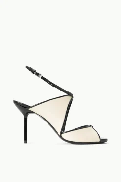 Heels<STAUD EMILIA STILETTO CREAM BLACK