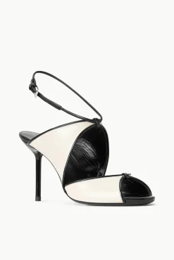 Heels<STAUD EMILIA STILETTO  CREAM BLACK